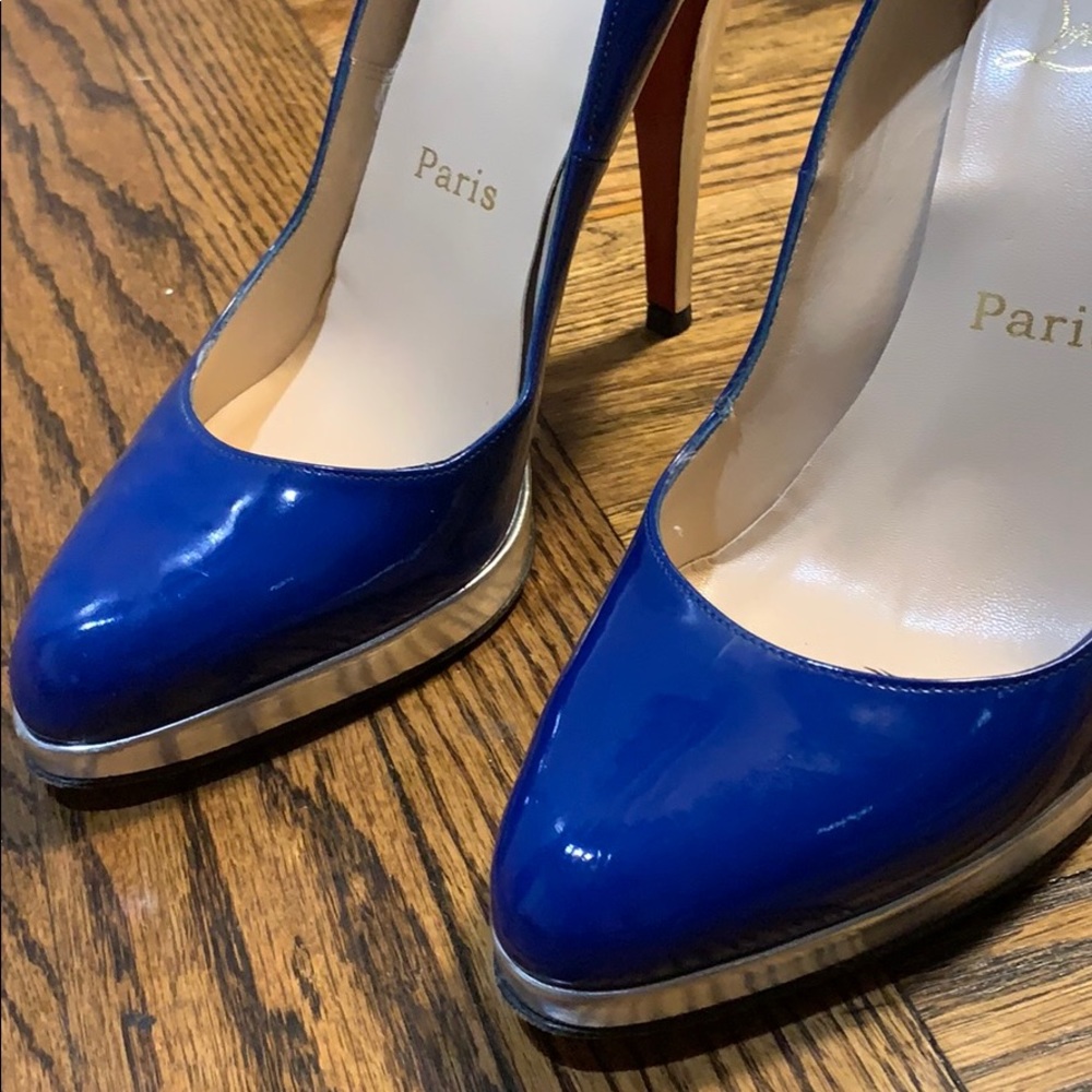 Christian Louboutin Décolleté 100 electric blue 38